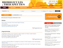 Tablet Screenshot of biomolther.org